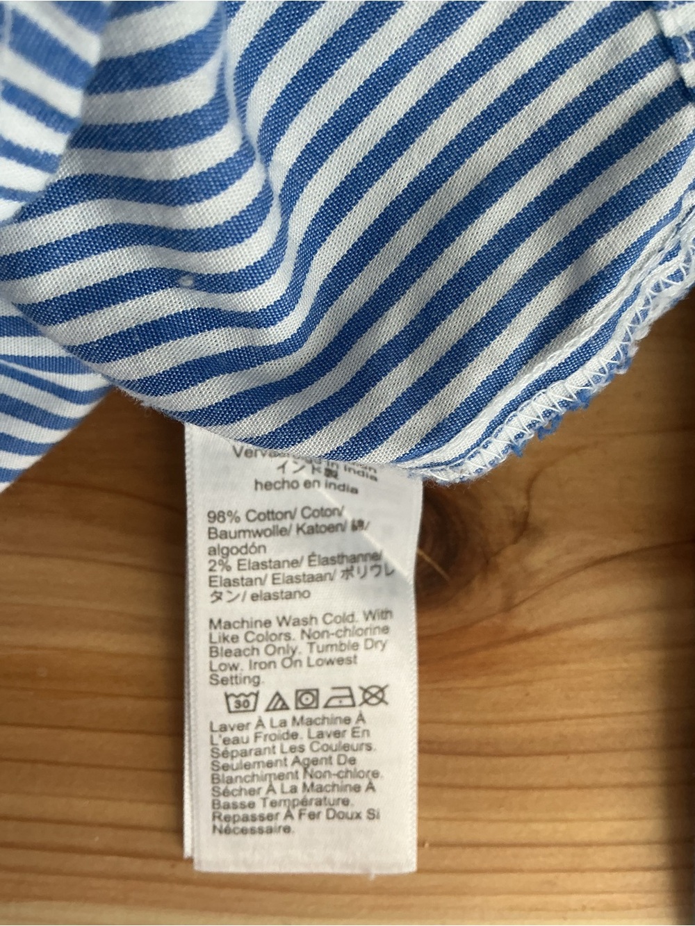 J. Crew Women’s Light Blue & White Vertical Stripe Button-Down Shirt - Picture 4 of 4